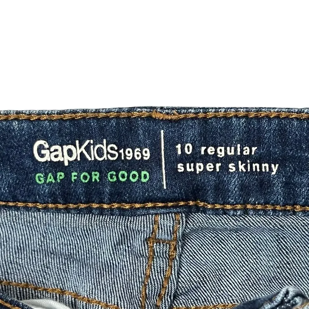 NWOT Girls GAP Kids 1969 Super Skinny Dark Wash Jeans 10 Regular